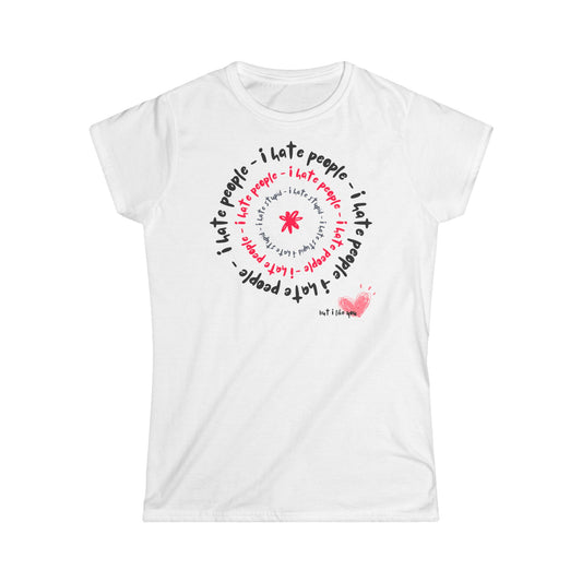 Women's Softstyle Tee - 'but I like you'