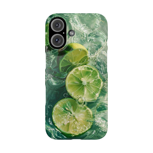 Neon Mojito Snap Phone Case for iPhone 16, 15 and Samsung S24, S23 (FR01)